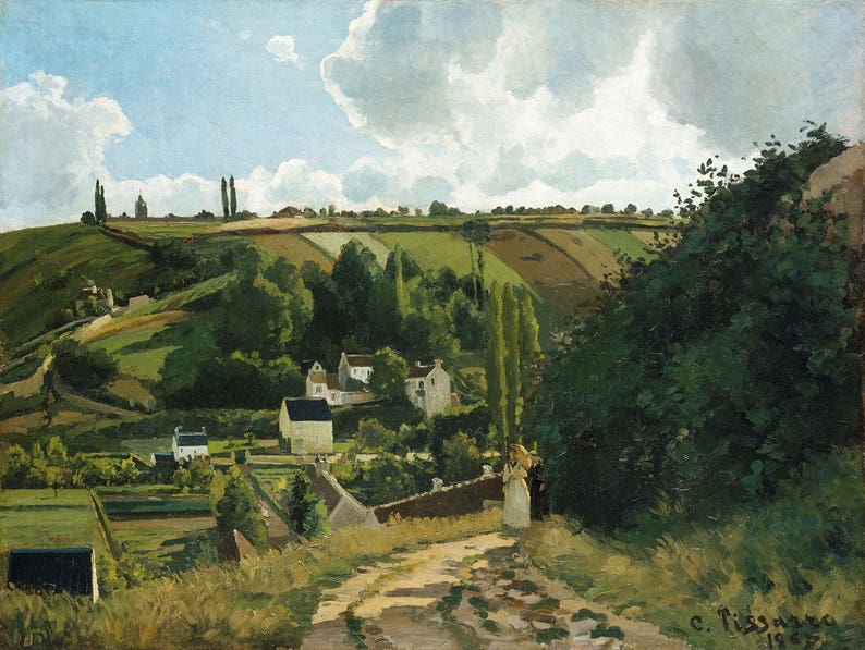 Camille Pissarro: Jalais Hill, Pontoise 1867Giclee Fine Art Print afbeelding 3