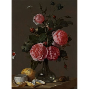 Cornelis de Heem : Floral Still Life (1670-1690) - Giclee Fine Art Print