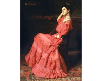 Thomas Anshutz : A Rose (1907) - Giclee Fine Art Print