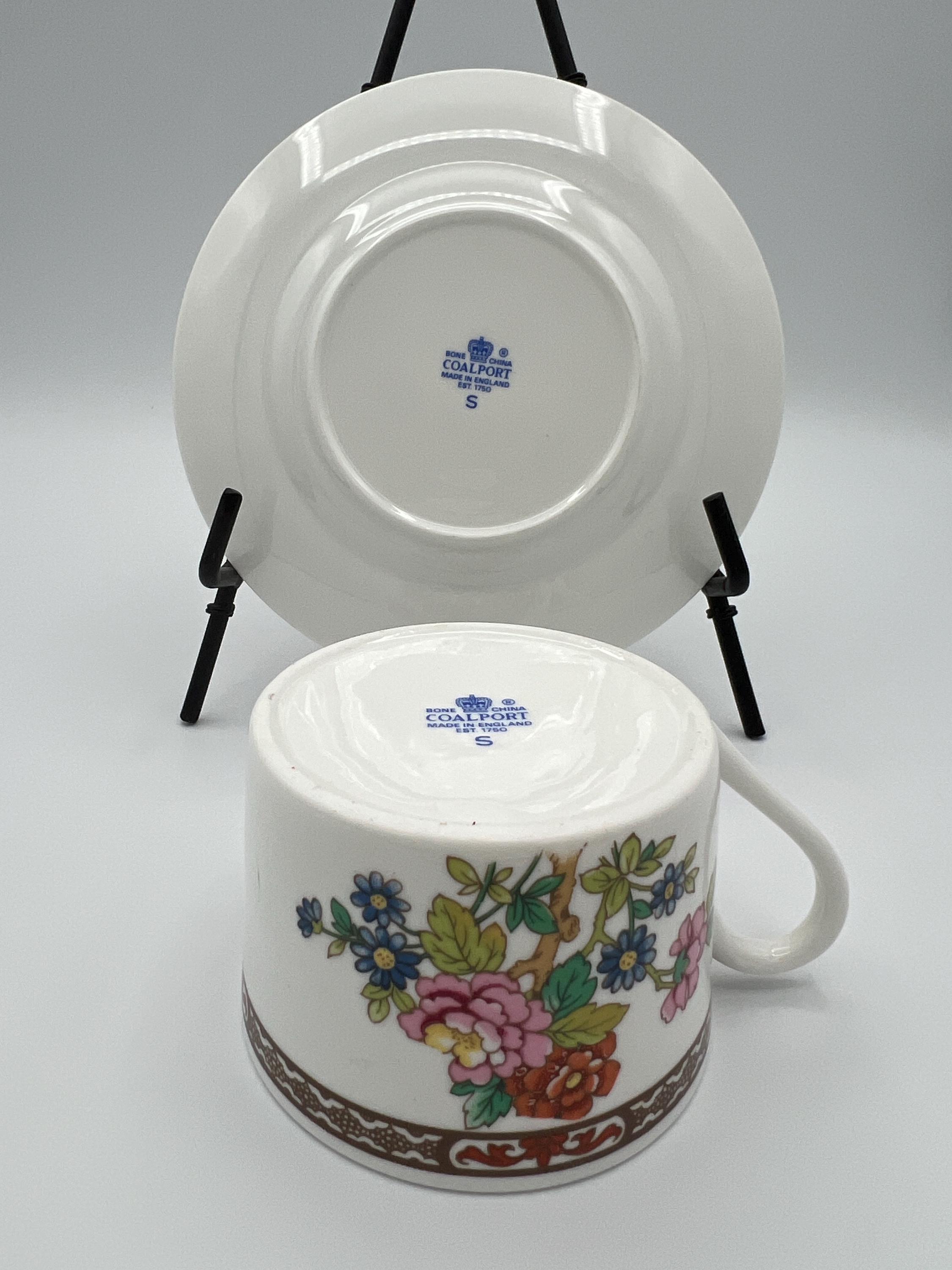 Coalport Flower of Tibet Bone China Dinnerware Set, Vintage