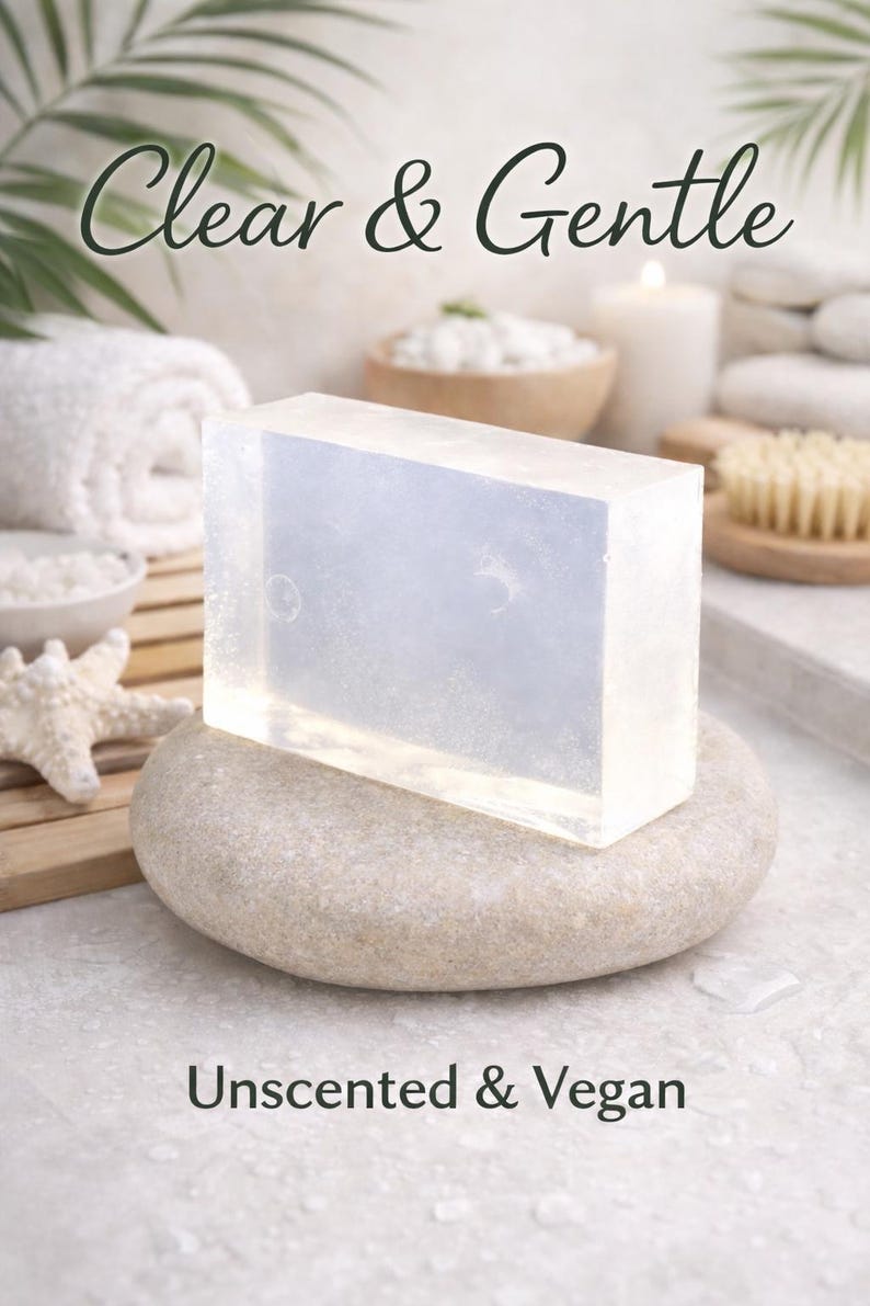 Fragrance Free Soap for Sensitive Skin – Clear & Gentle Unscented Soap ...