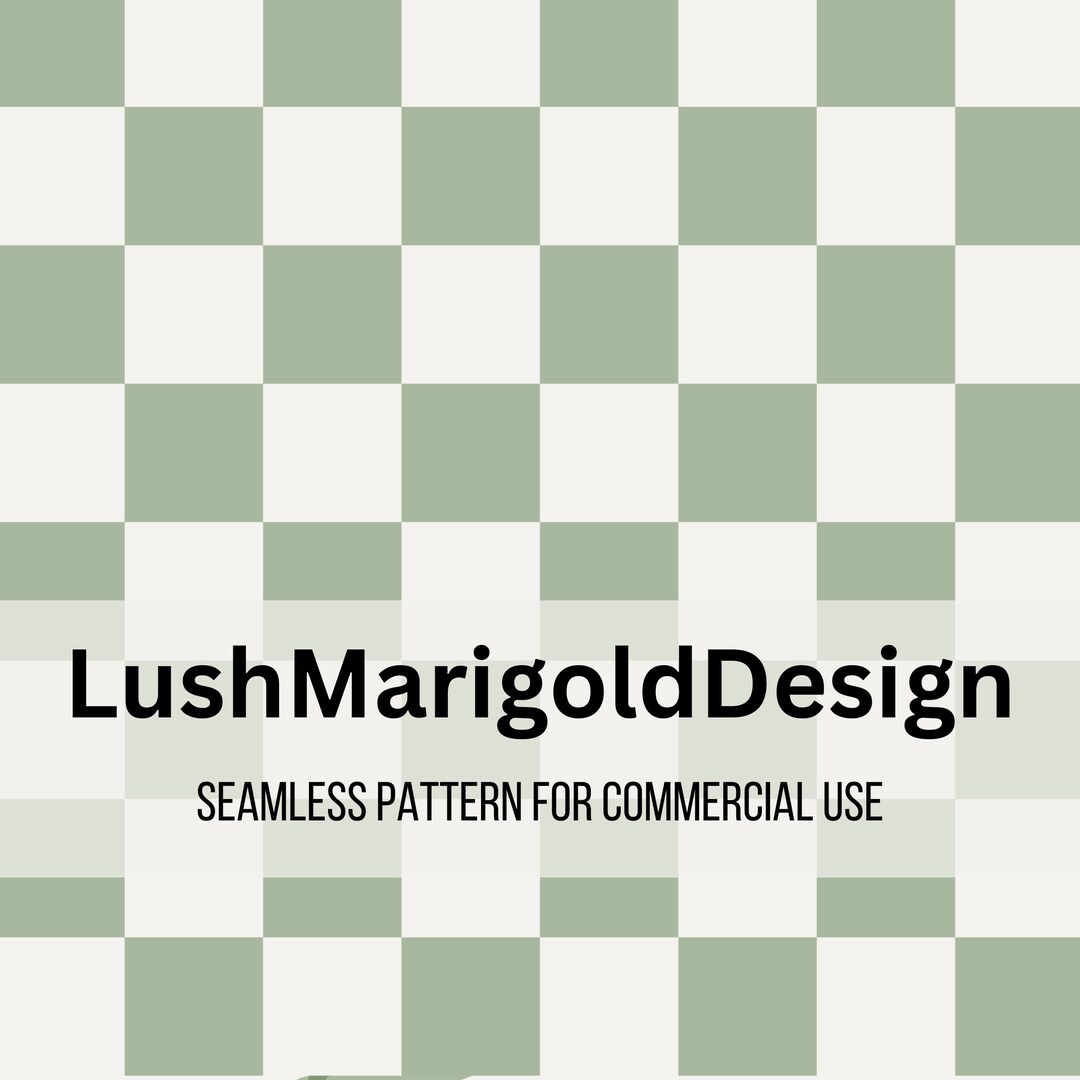 Checkered Seamless File Sage Checkered Digital Design - Etsy