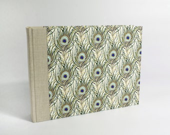 Photo album *peacock feather* small 16 x 21 cm