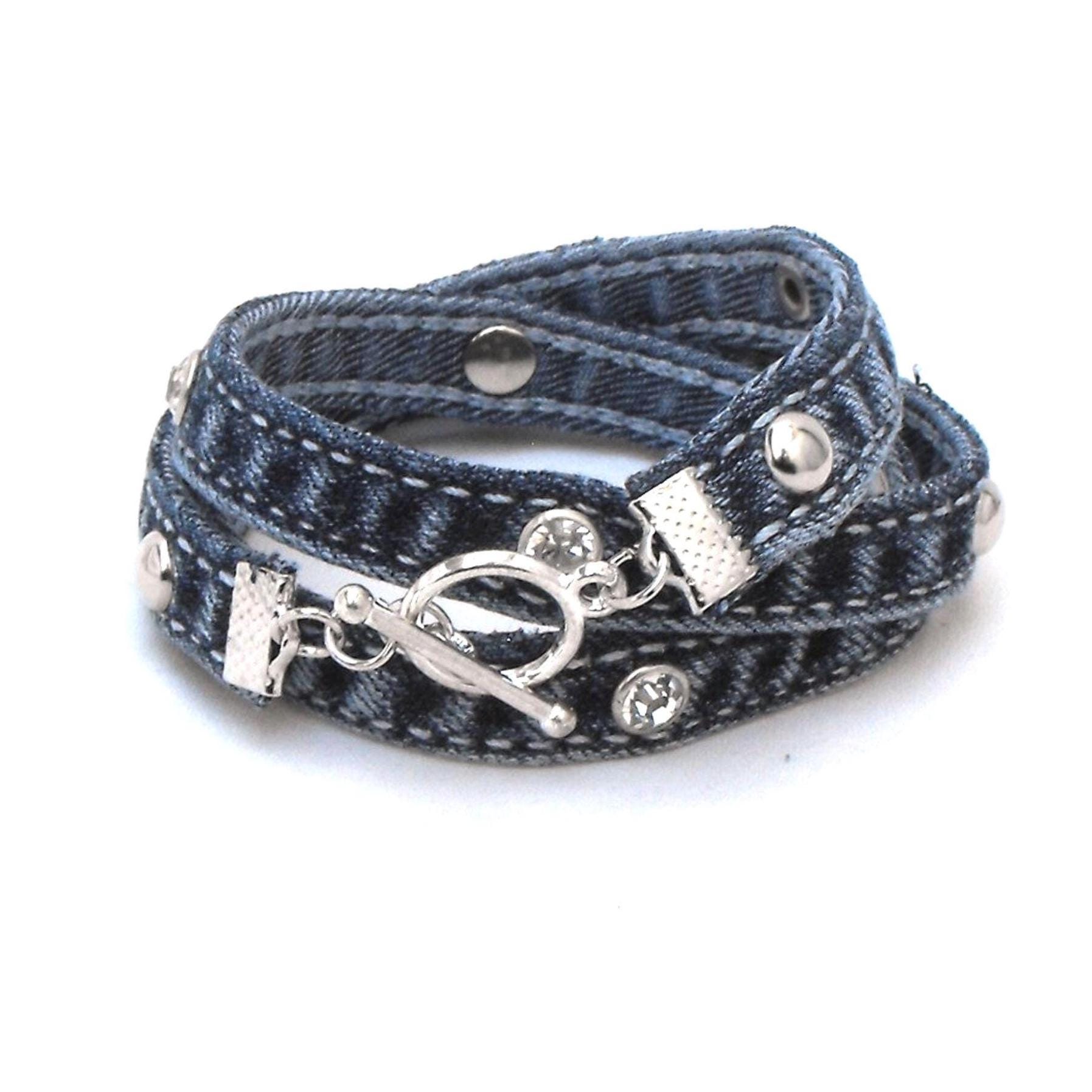 Embellished Gunmetal Crystal Dome Bracelet - Women Accessories Silver Dome Bracelet - Etsy main image 2