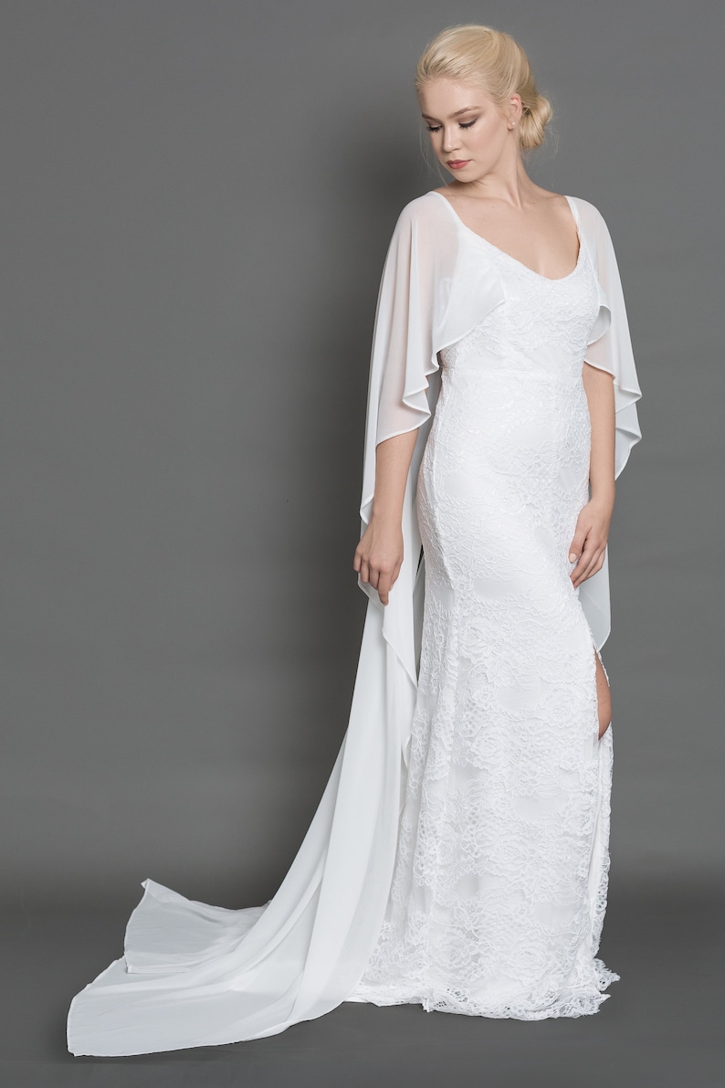 Simple Boho Wedding Dress Beach Wedding Dress Simple Lace Etsy