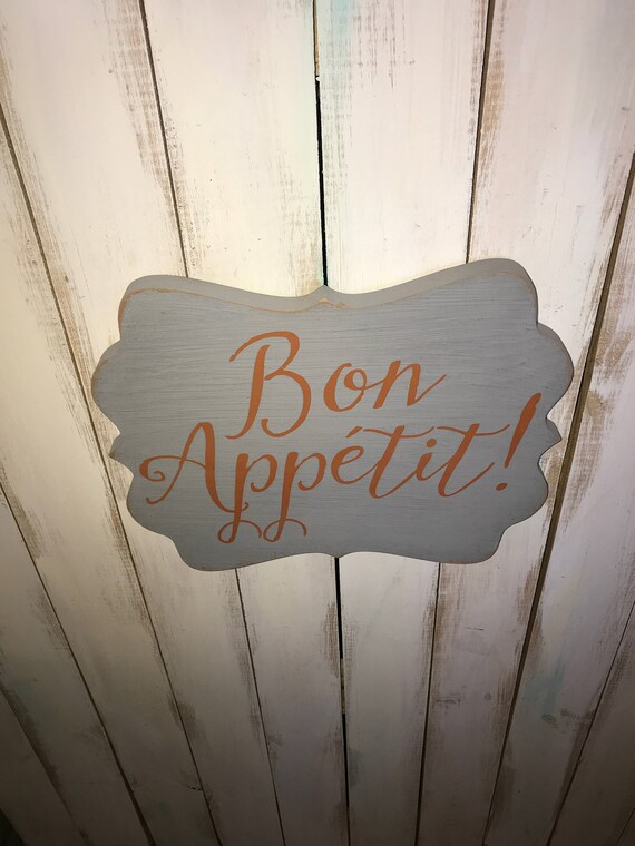 Bon Appetit Sign Kitchen Sign Kitchen Decor Bon Appetit | Etsy