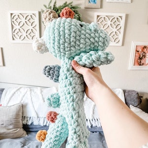 Tinysaurus Crochet Lovey Stuffed Animal