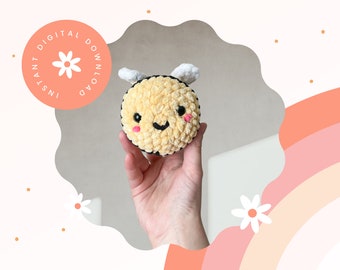 Crochet Bee Pattern Baby MayBee Bee Plushie Amigurumi Baby Rattle Pattern PDF Instant Download