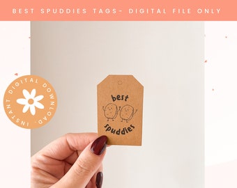 Best Spuddies Positive Potato Tag PDF FILE ONLY- Digital Download