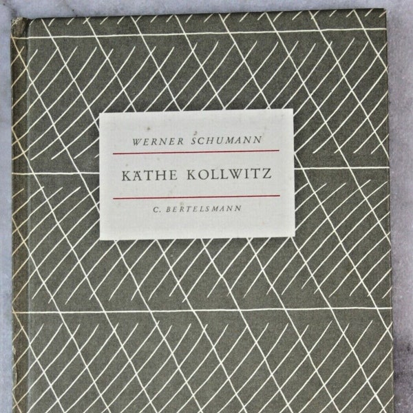 Book Käthe Kollwitz by Werner Schumann Publisher Bertelsmann 50s vintage old