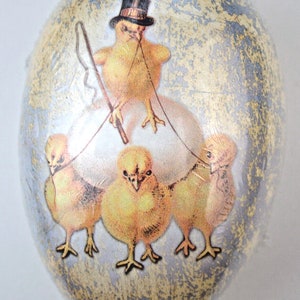Cartón para huevos de Pascua para rellenar recipientes para dulces Pascua estilo historicista vintage 1900 estilo victoriano