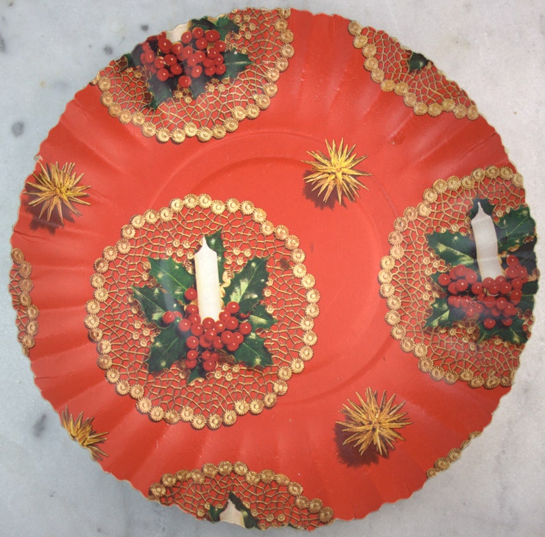 Christmas plate cardboard
