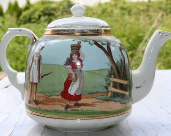 Teekanne Teapot Kanne ähnl. Kaffeekanne England antik vintage shabby