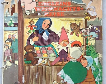 Book picture book Engels Christmas trip Breitschopf Verlag 60s 70s 60s 70s