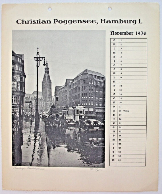 Original Calendar Sheet 1936 90th Birthday Gift Anniversary - Etsy