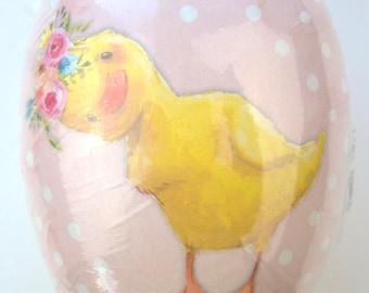 Easter Egg Cardboard Filling Candy Container Easter vintage style shabby cottage