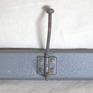 Hook bar Wall Wardrobe wardrobe 3 hooks 50s 60s loft industrial design rust