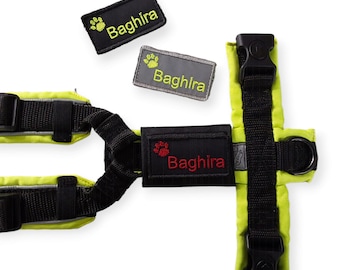 Patch, Velcro sticker telephone name tag Velcro removable for dog harness