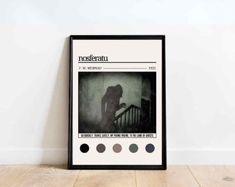 Nosferatu Poster | Alternative Movie Quote Poster | Minimalist Print | Classic Horror Film Print Vintage | Valentine's Day Cinema Gifts