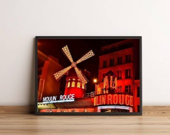 Moulin Rouge Musical Print, Paris Musical Poster, Broadway Theatre Print, London West End Musical Show Wall Art Print, Christmas Gift