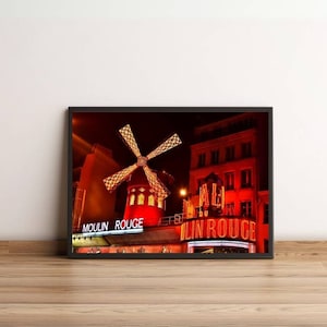 Moulin Rouge Musical Print, Paris Musical Poster, Broadway Theatre Print, London West End Musical Show Wall Art Print, Christmas Gift