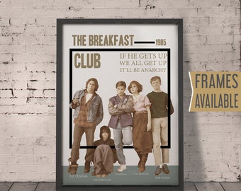 THE BREAKFAST CLUB Movie Poster |  | Alternative Movie Quote Art Print | 80s 90s Film Posters Gift For Her Gift For Him Valentines Day Gift