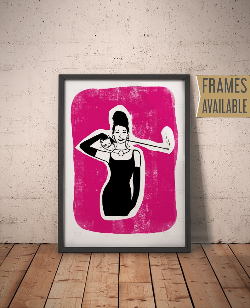 PINK POSTER PRINT A5..A4..A3 OPTIONS