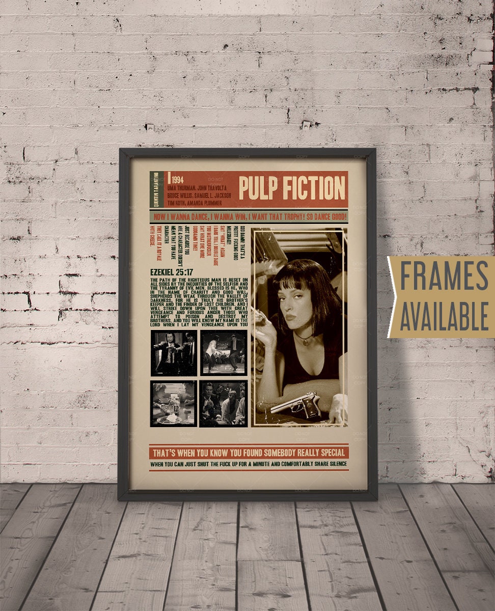 【当時物】90s PULP FICTION ORIGINAL POSTER Pulp Fiction Film Poster Print | The Original Underground