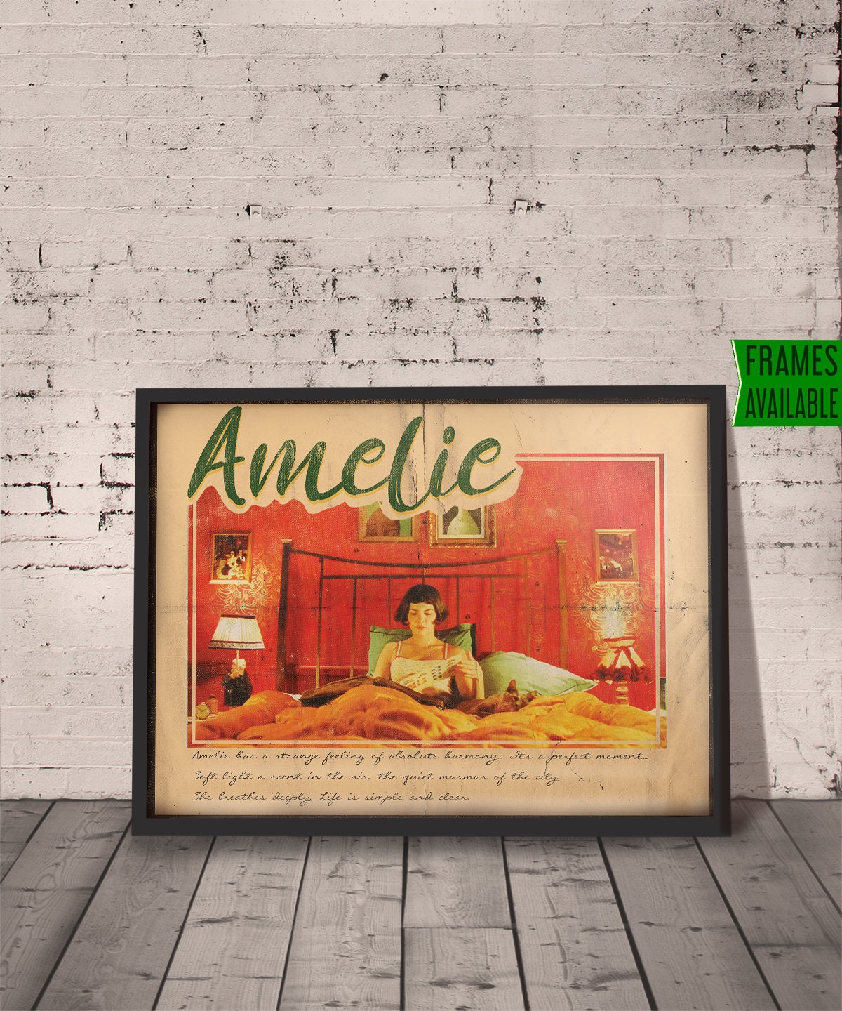Amelie Le Fabuleux Destin D' Amélie Poulain a High Quality, Framed