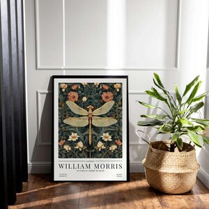 Stampa Su Tela William Morris, Poster Victoria And Albert Museum, Arte New London Underground, 50x65 Cm, Senza Cornice, 3 Pezzi