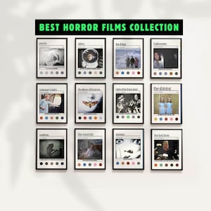 Classic Horror Movie Posters | Vintage Film Posters | Halloween Movies Home Decor Wall Art | Fathers Day Gift