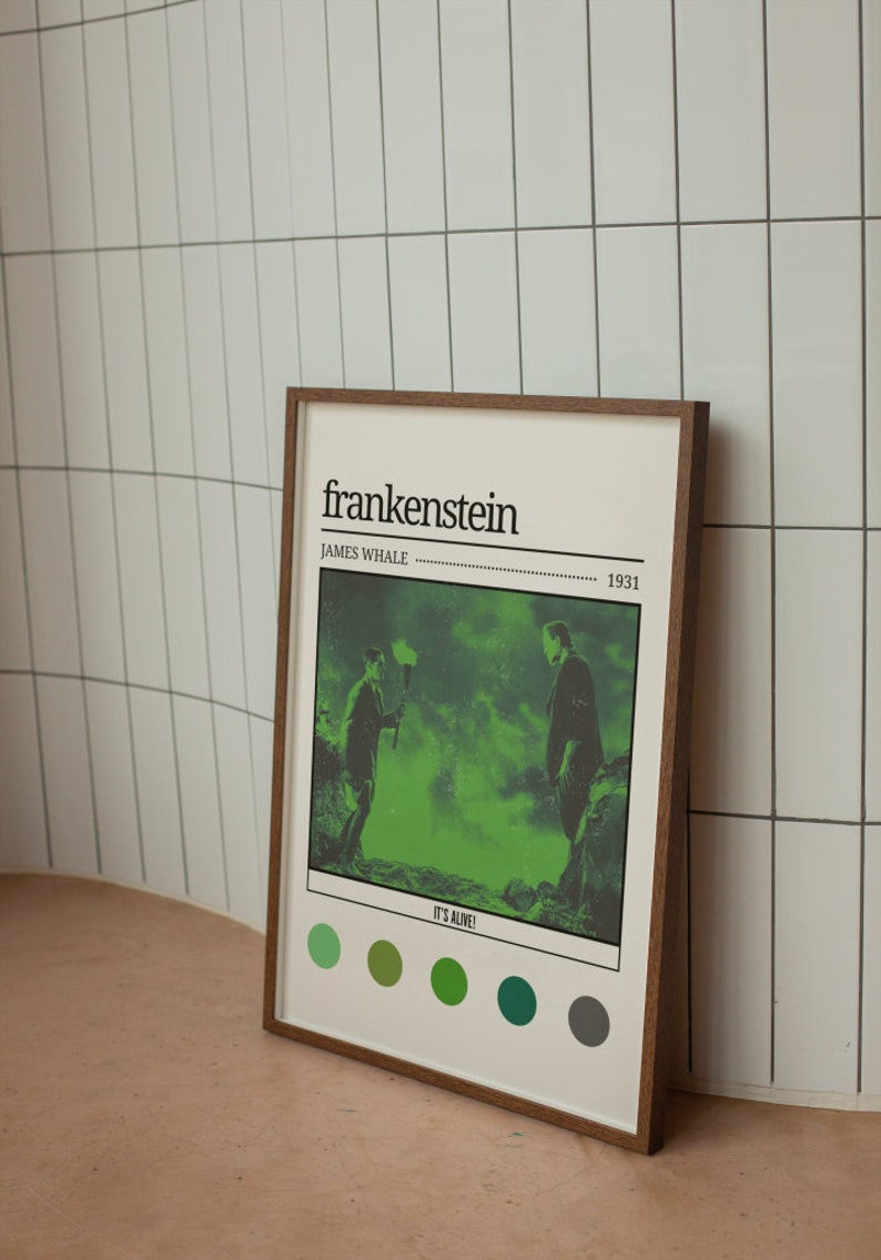 Frankenstein 1931 Movie Poster: Classic Horror Film Art Print - Etsy