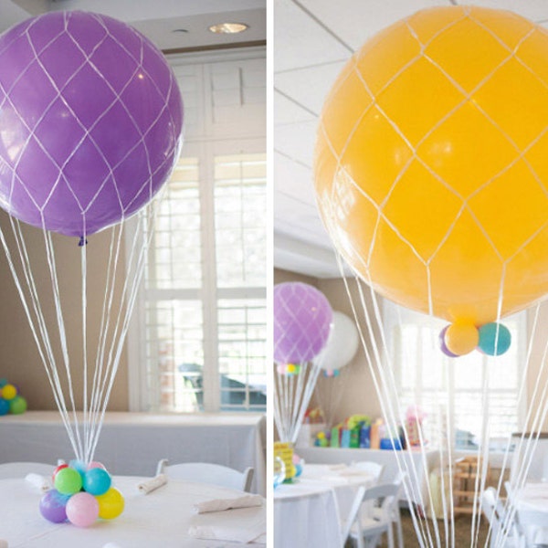 Ballon filets pour géant 36", 24 » ou 16 » pouces ballons - Air chaud ballons, mariage, Baby Shower, fête d’anniversaire, Photo Prop