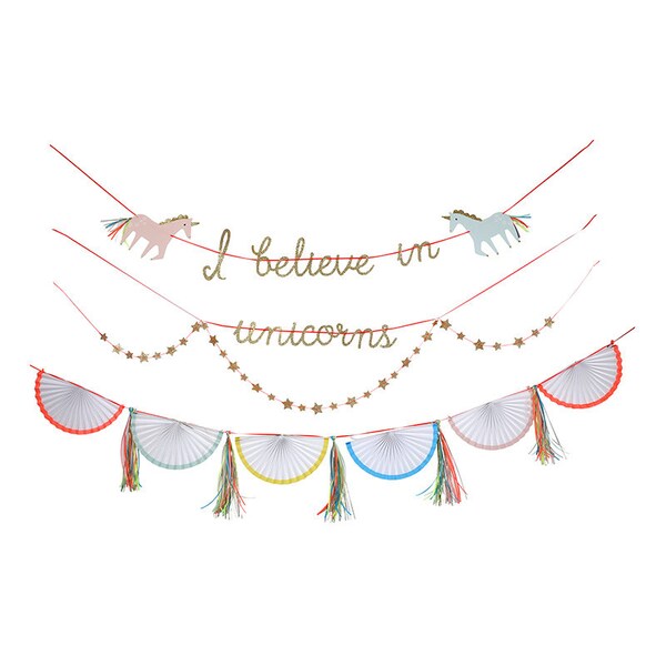 SALE! Unicorn Party Banner - I Believe In Unicorns Backdrop