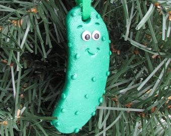 Pickle Christmas Ornament, Pickle Ornament, Picklec Ornaments, Funny Food Ornament, Funny Food, Funny Pickle Ornament, Cute Pickle Ornament