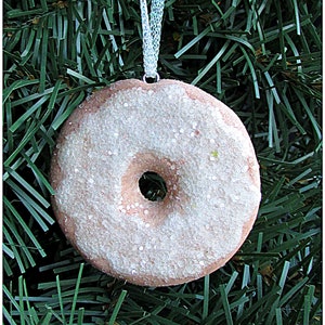 Donut Christmas Ornament, Donut Ornament, Doughnut Ornament, Frosted Donut, Donut, Unique Ornaments, Food Ornament, Bakery Ornament, Sweets