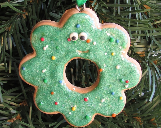 Christmas Cookie Ornament Sugar Cookie Christmas Ornament Etsy