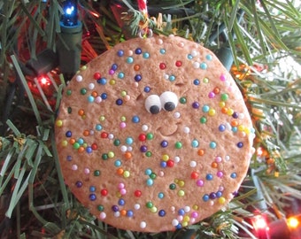 Sprinkled Cookie Christmas Ornament Christmas Cookie Ornament Cookies Bakery Sprinkles Food Ornament Funny Food Unique Traditional Cookie