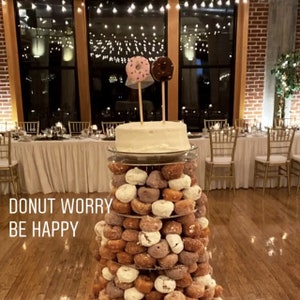 Doughnut Bride & Groom Wedding Cake Topper, Doughnut Wedding Cake Topper, Doughnuts Cake Topper, Doughnut Wedding, Doughnut Bride, Doughnuts image 2