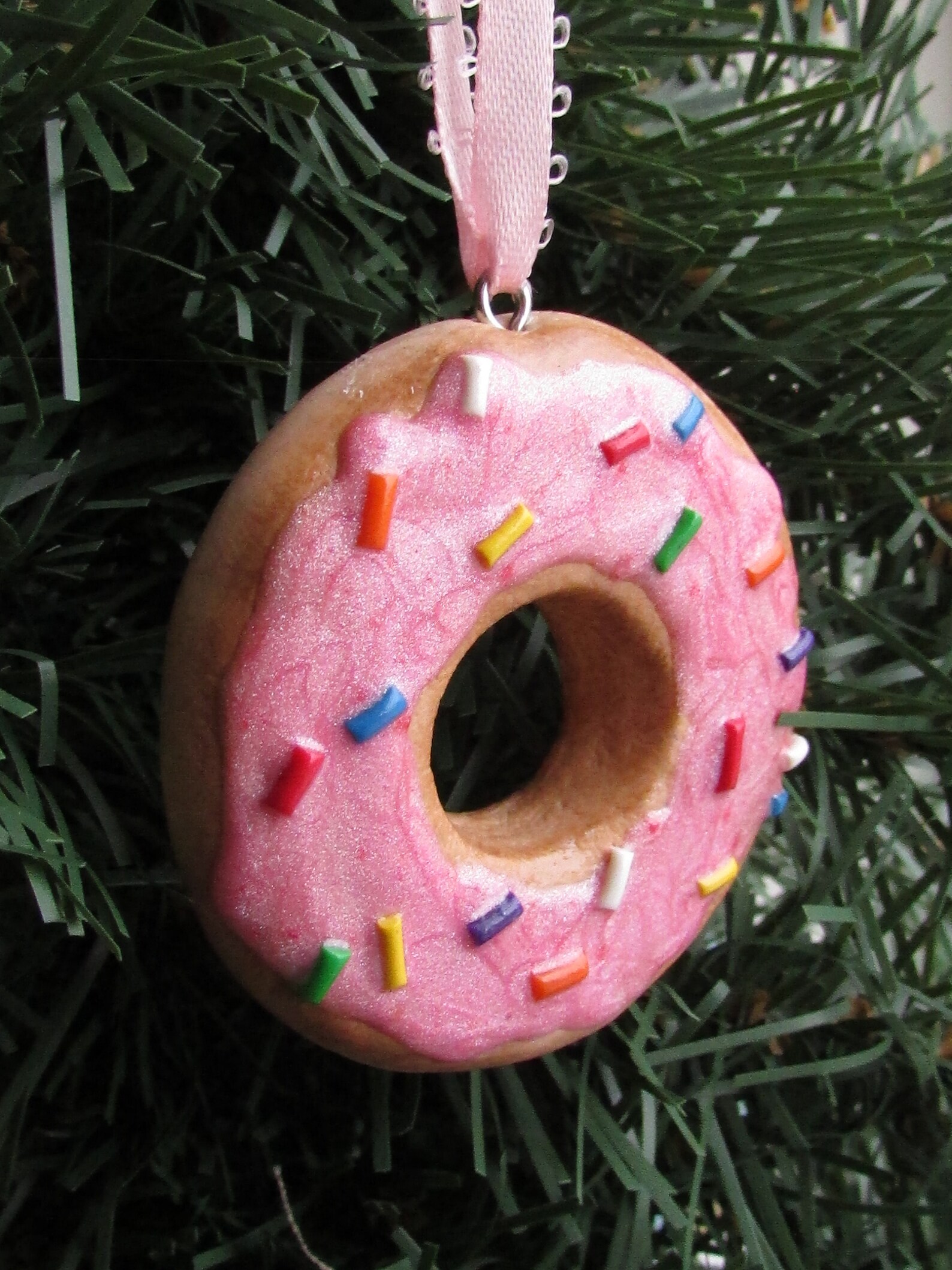 Donut Christmas Ornament 