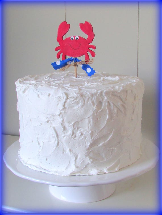 crab cake topper nautical