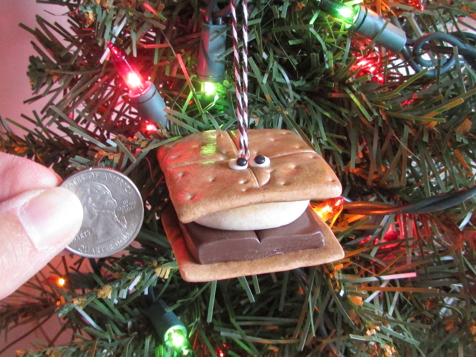 Smores Christmas Ornament Campfire Smore Ornament Smores Charm Etsy