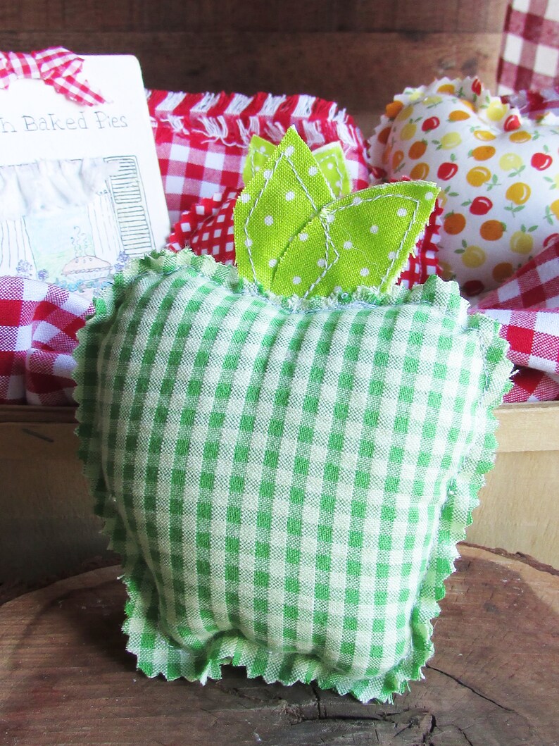 MINI Apple Fruit Pillow Stuffed Fabric Apple Tiered Tray | Etsy