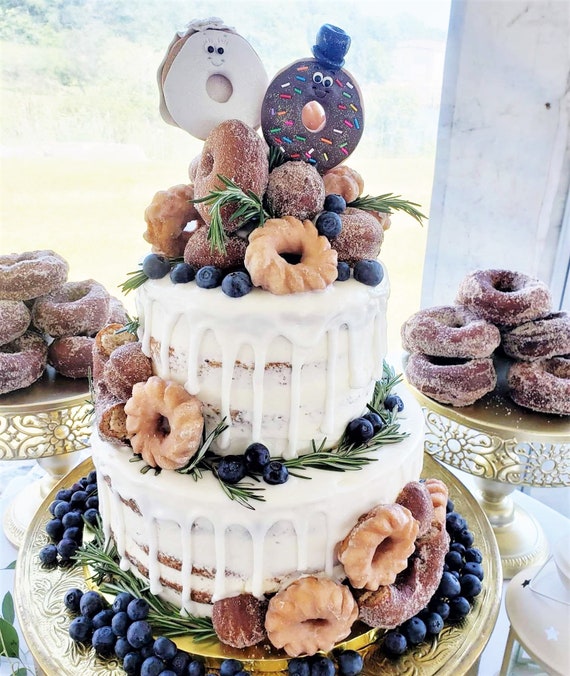 Glitter Doughnut Bride & Groom Wedding Cake Topper Donut Wedding Topper Doughnut  Wedding Donut Cake Topper Glitter Sprinkles Jimmies Donut - Etsy UK