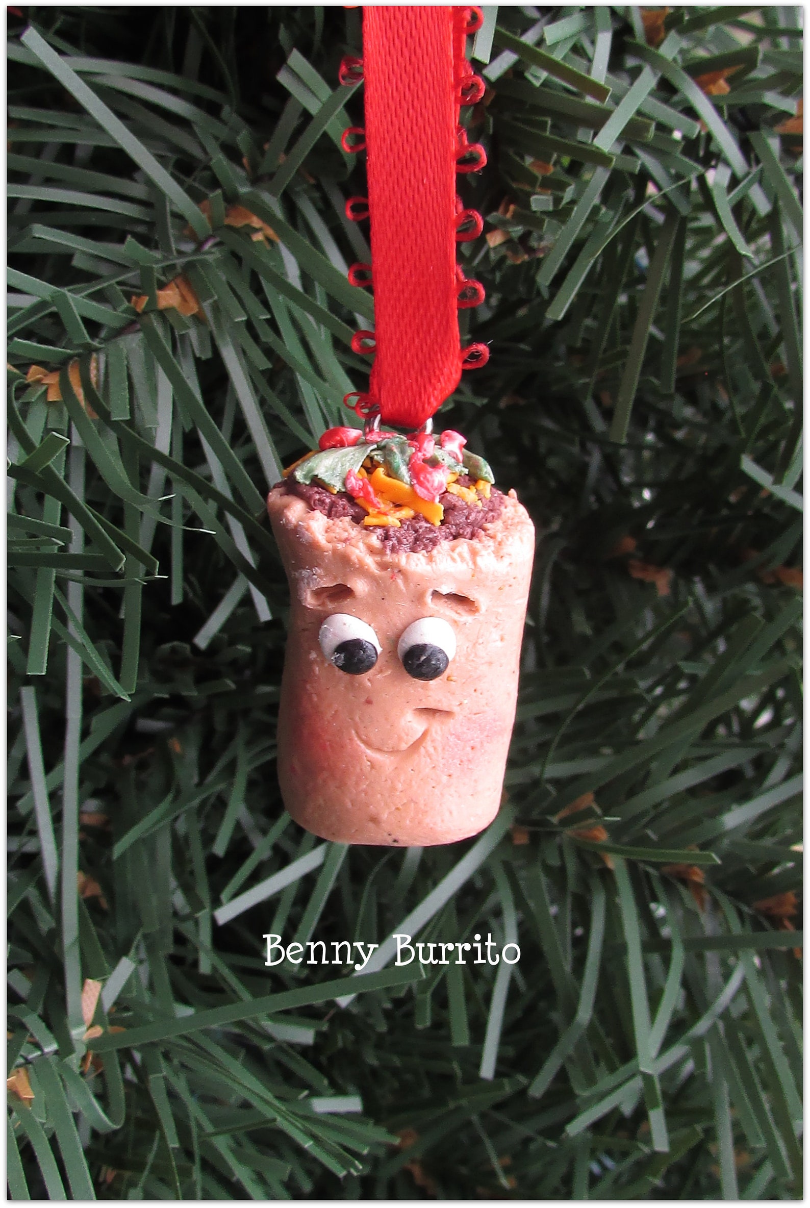 Burrito Christmas Ornament Burrito Ornament Burrito Charm Etsy