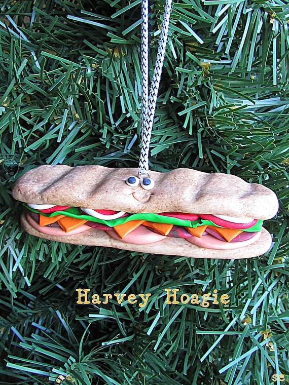 Hoagie Christmas Ornament Sandwich Ornament Submarine Sandwich Etsy
