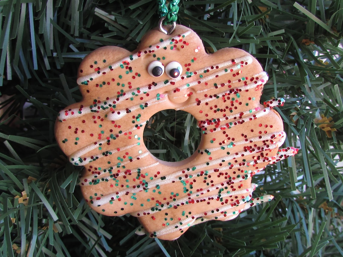 Christmas Cookie Ornament Sugar Cookie Christmas Ornament Red | Etsy