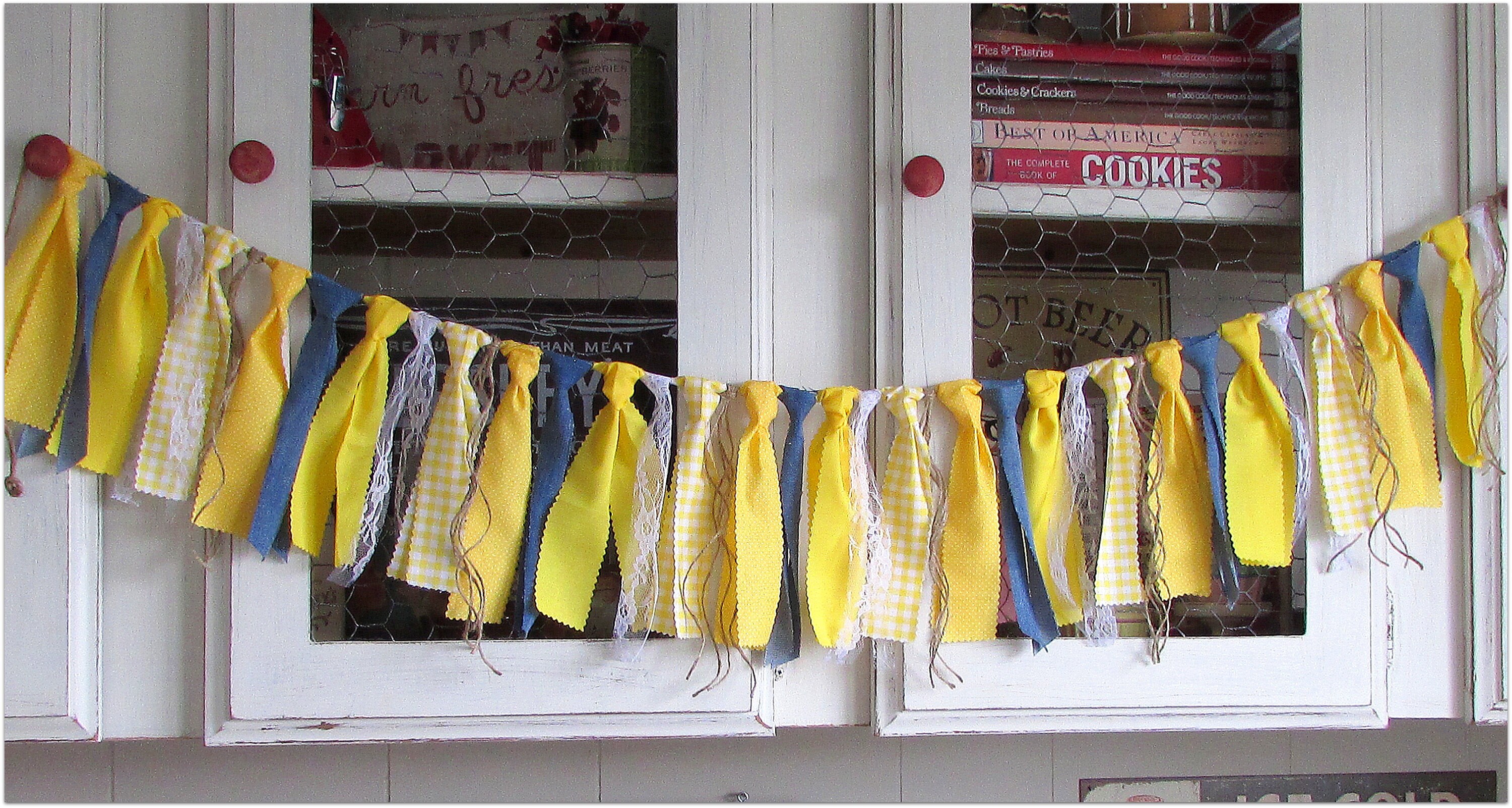 Lemonade Rag Tie Garland Lemonade Photo Prop County Fair Etsy