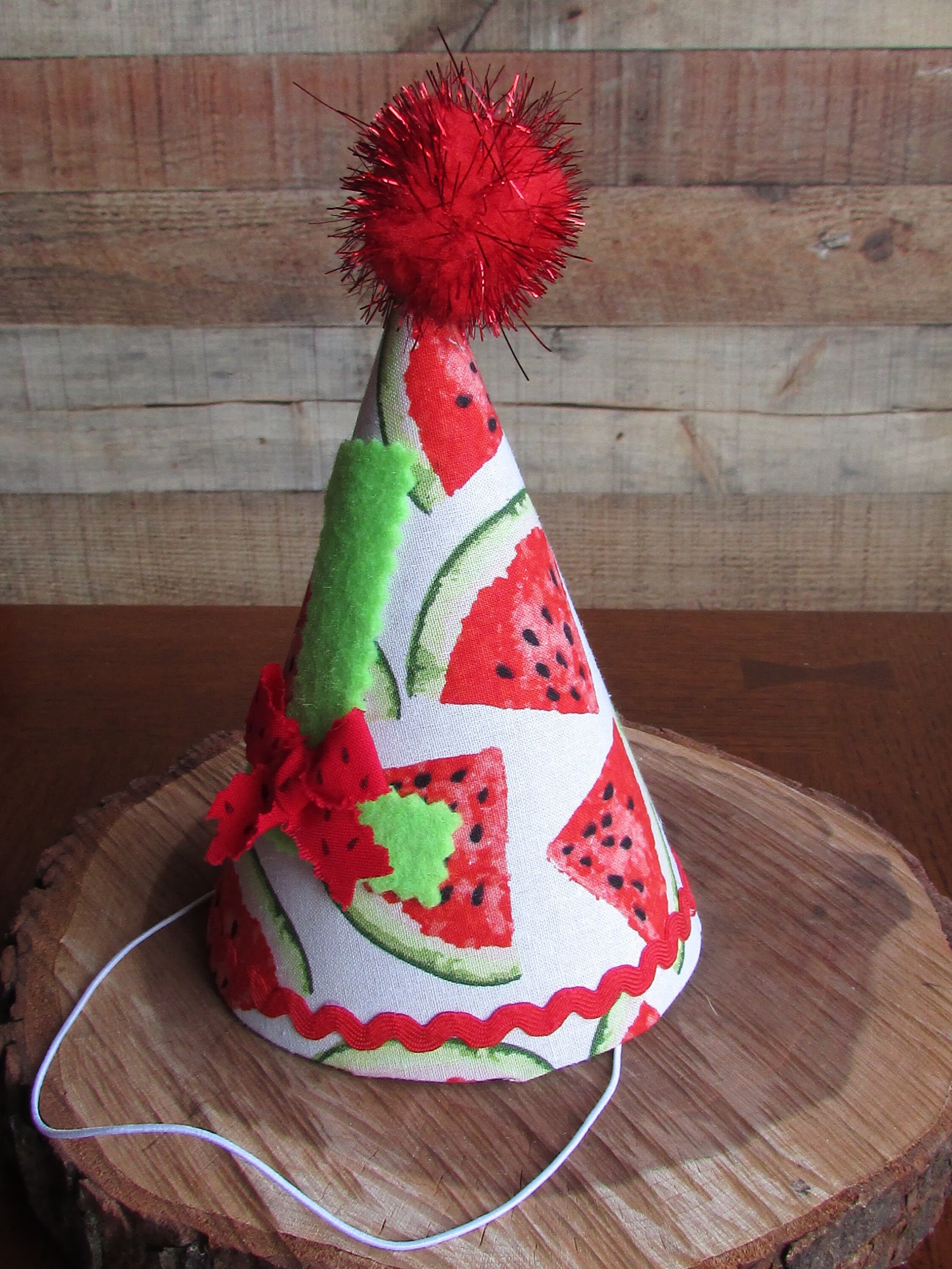 Watermelon First Birthday Hat Watermelon Party Hat One in a Etsy