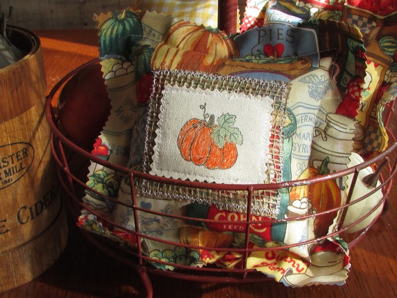 MINI Pumpkin Pillow Tiered Tray Decor Bowl Filler Farmhouse Tray Decoration Kitchen Fall Farmers Market Harvest Theme Vintage Country Home Il_570xn